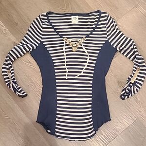 Tiny Anthropologie Navy Little Blouse